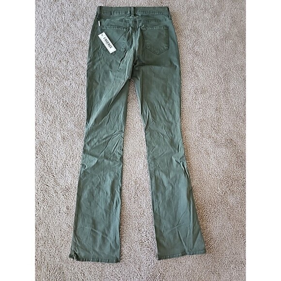 L'AGENCE Stevie High-rise Straight Jean Dark Ivy Green Size 25 - Picture 6 of 8